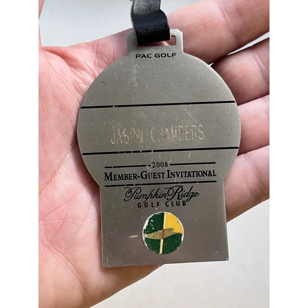 Pumpkin Ridge Golf Club 2008 Member-Guest Invitational Metal Enamel (?) Bag Tag